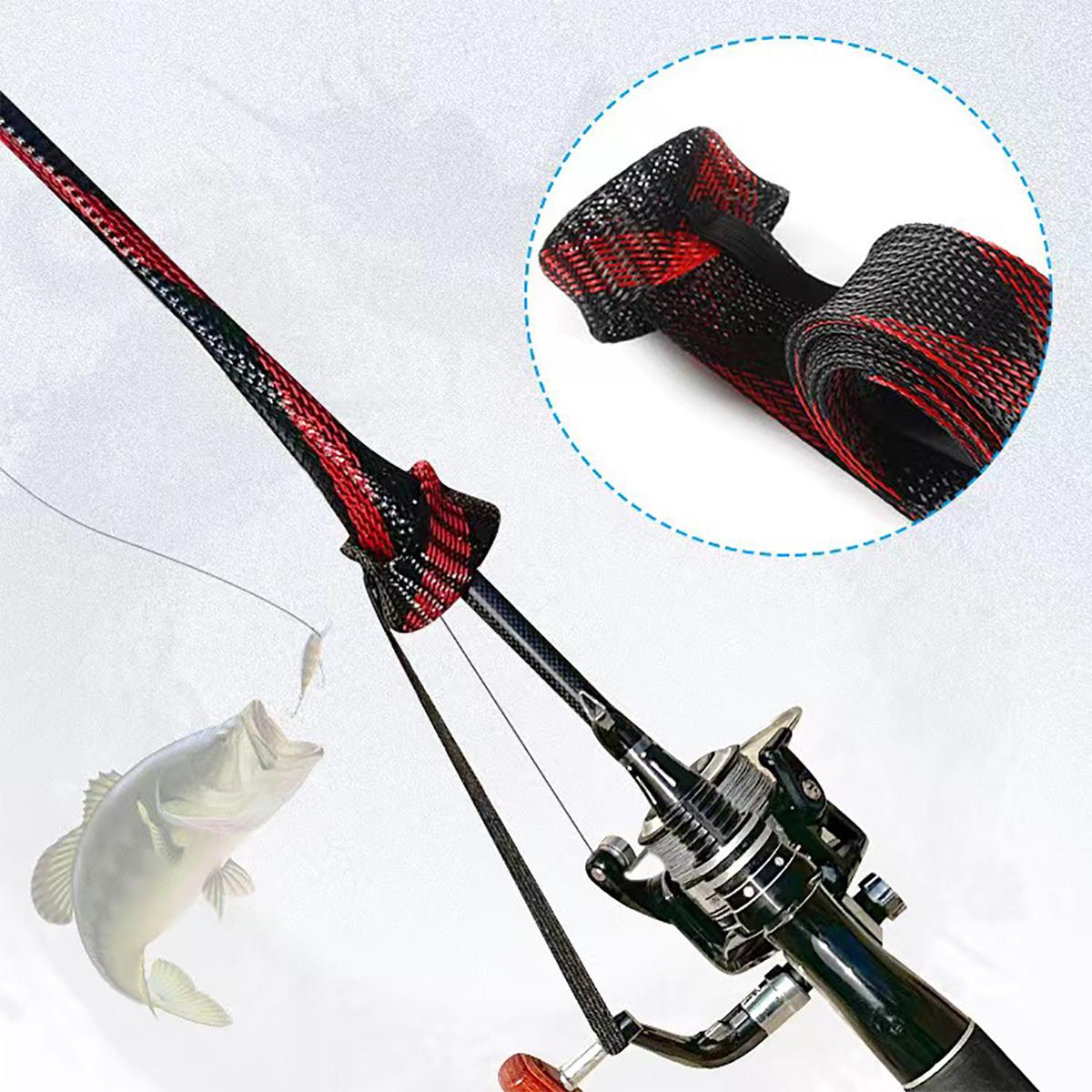 Fishing Socks - Angelruten-Schutzhülle aus Stricknetz, Angelzubehör Geeignet für