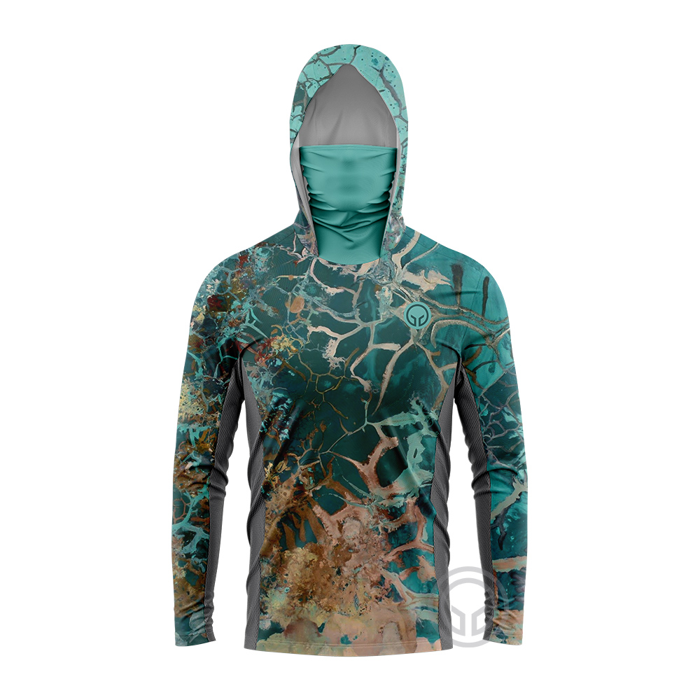 Fishing Hoodie - UPF50+ Sonnenschutz-Hoodie für Männer zum Angeln,