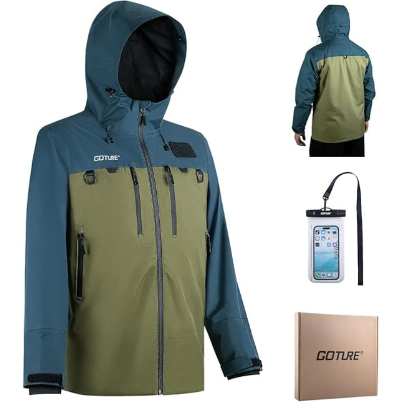 Fishing Bag Waterproof - Goture Angeljacken Atmungsaktive Wasserdichte Angelregenjacken mit
