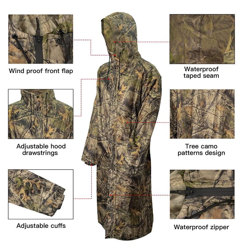 Camouflage-Regenmantel für Erw – Fishing Rain Suit Bewertung und Preis