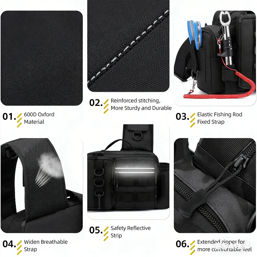 Angelrucksack mit Rutenhalter, – Fishing Backpack Bewertung und Preis