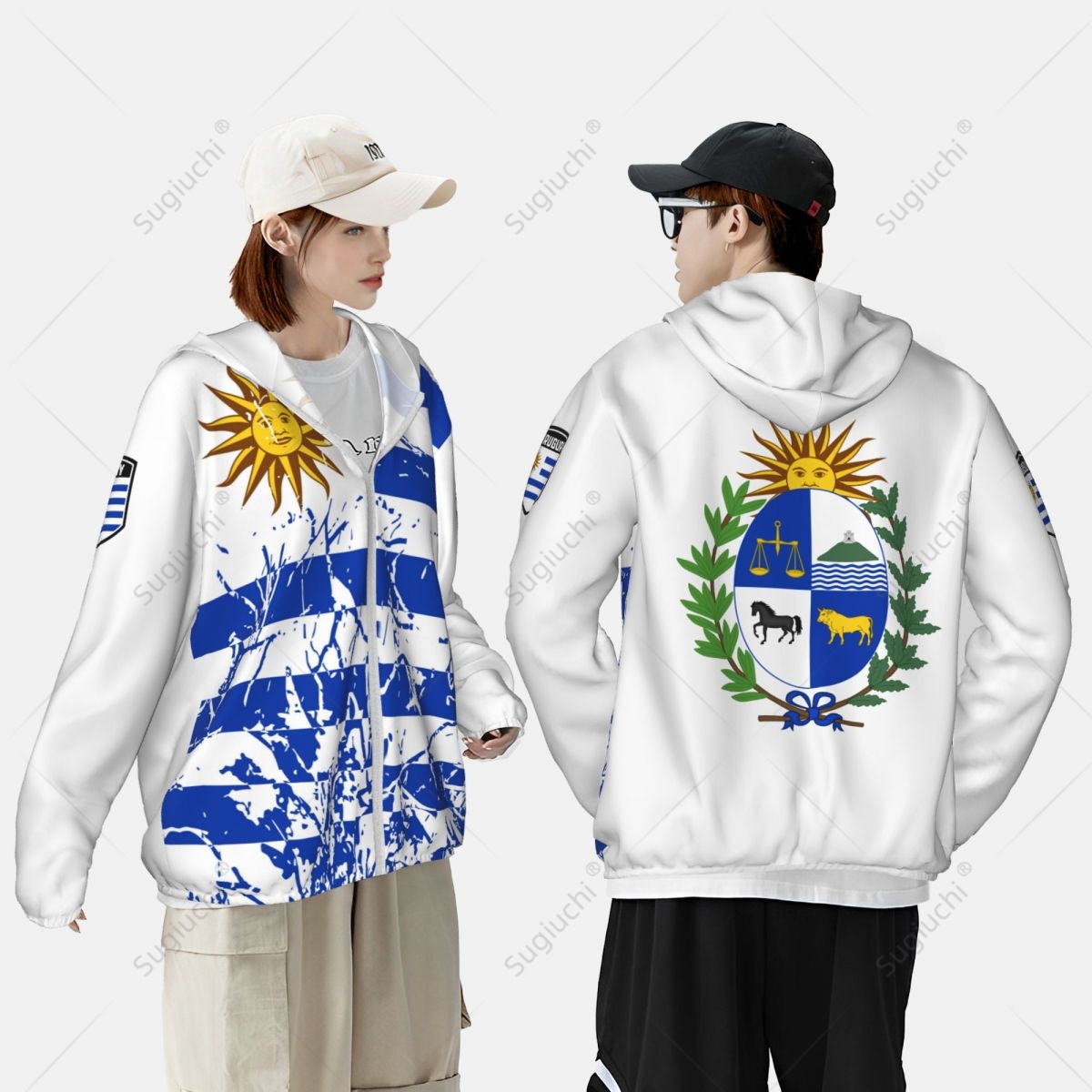 Uruguay-Flagge, Sonnenschutz-K – Fishing Hoodie Bewertung und Preis
